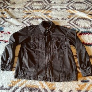 American Eagle Outfitters Dark Brown Shirt Jacket